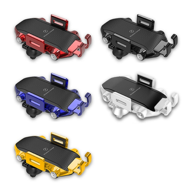 X343 15W Car Wireless Charger Smart Induction Suction Cup Phone Holder – Wireless Charging, TPU