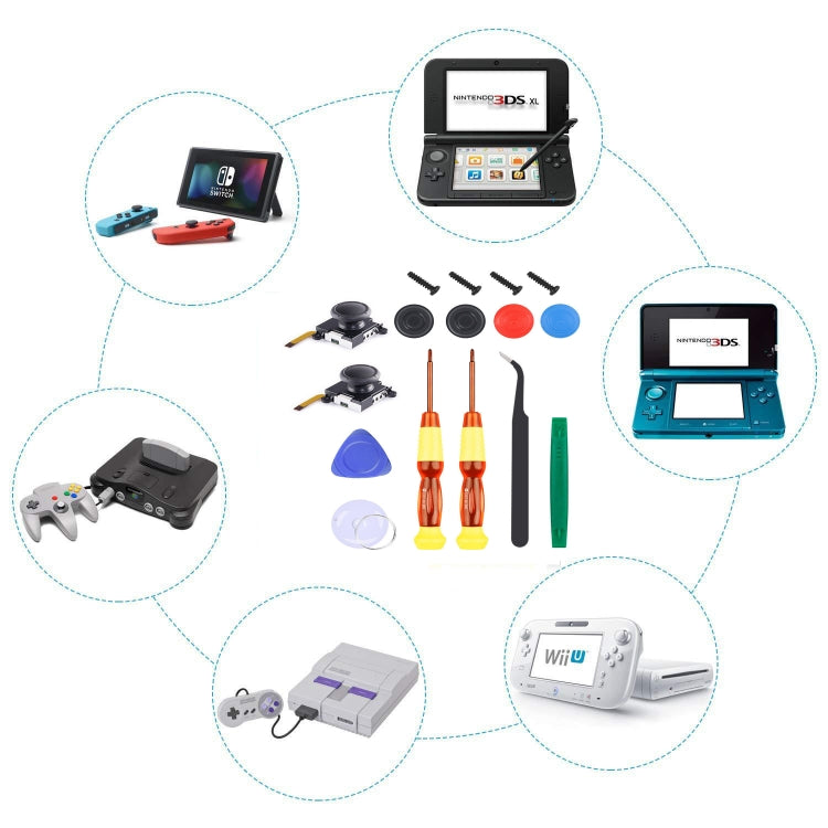 3D Joystick Repair Screwdriver Set Gamepads Disassembly Tool For Nintendo Switch Joy-Con , Series: 5 In 1, 5 In 1, 6 In 1, 10 In 1, 11 In 1, 12 In 1, 15 In 1, 16 In 1, 17 In 1, 18 In 1, 20 In 1, 21 In 1, 22 In 1, 23 In 1, 25 In 1, 27 In 1 – Durable...