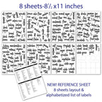 168 PCS Pantry Storage Stickers Waterproof and Oil-proof Food Label Stickers