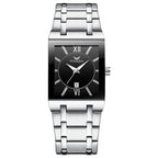 FNGEEN 3627 Waterproof Calendar Men Square Watch, Full Gold Black Surface, Full Gold Gold Surface, Black Belt Rose Shell Black Surface, Black Belt Gold Shell Black Surface, Black Belt Black Shell Black Surface, White Steel White Surface... White Steel Black Surface