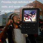 T69 Card Lyrics Synchronization Lossless Sound Quality MP4 Player, Style:, Cross Button, Round Button