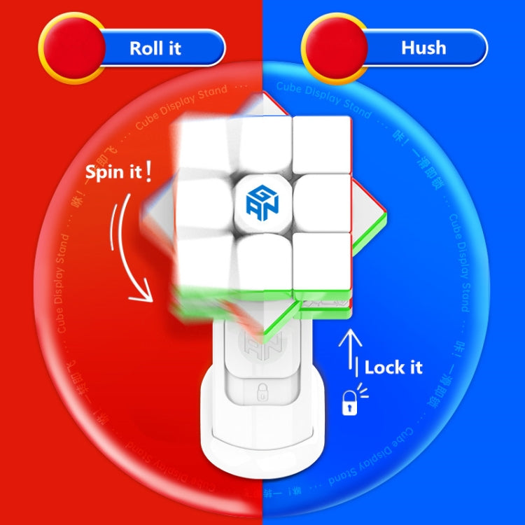 Gan Magic Cube Stand Rotate Stand for Normal or Magnetic 3x3 Magic Speed Cube, Intelligent, Ordinary