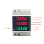 D52-2058 Wattmeter Din rail Volt Current Meter, AC80-300V Built-in CT, AC200-450V Built-in CT