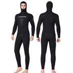 DIVE&SAIL 5mm Split Thick And Keep Warm Long Sleeves Hooded Diving Suit, 5mm XL Black, 5mm XXL Green, 5mm XL Orange, 5mm XXL Black, 5mm XXXL Green, 5mm XXL Orange, 5mm XXXL Black, 5mm M Green, 5mm XXXL Orange, 5mm M Black, 5mm M Orange, 5mm L Green    ...