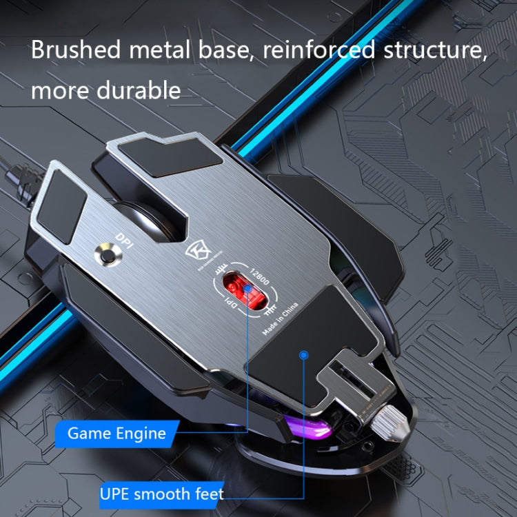 Taijia P3 6 Keys RGB Lighting Adjustable Wired Mouse, Black, White – Durable Build, Easy to Use