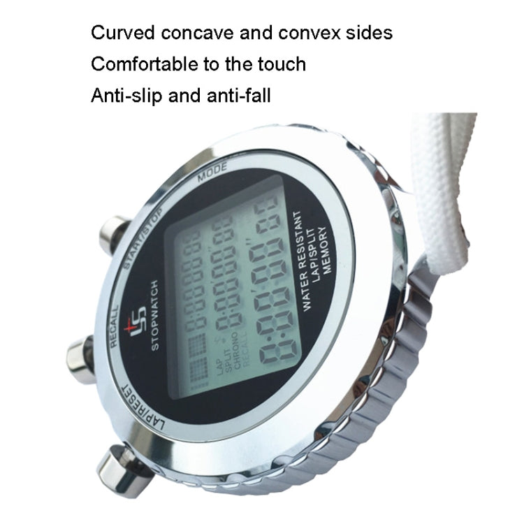 YS Stopwatch – Metal Stopwatch 3 Rows Display Running Training Electronic Timers,...