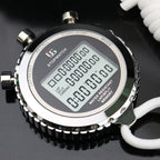 YS Stopwatch – Metal Stopwatch 3 Rows Display Running Training Electronic Timers,...