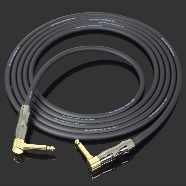 KGR Guitar Cable Keyboard Drum Audio Cable, 1m, 3m, 6m, 10m – Wear-resistant 1m Double Elbow Jack