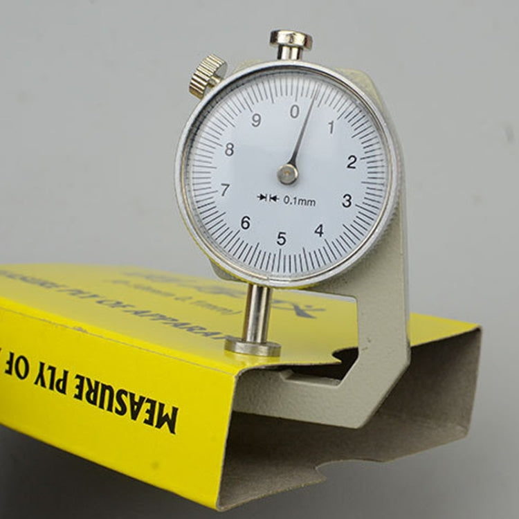 0-10mm Dial Thickness Gauge Leather Paper Thickness Meter Tester, Flat Head, Pointed Head – Leather