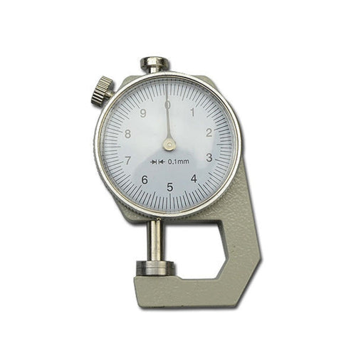 0-10mm Dial Thickness Gauge Leather Paper Thickness Meter Tester, Flat Head, Pointed Head – Leather Flat Head
