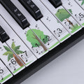 M52 88/76/61/54/49 Keys Piano Keyboard Stickers, Tree, Giraffe Tree Tree