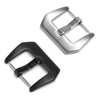 3 PCS Stainless Steel Brushed Pin Buckle Watch Accessories, 18mm Steel Color, 20mm Steel Color, 22mm Steel Color, 18mm Black, 20mm Black, 22mm Black