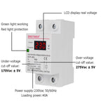 SINOTIMER 220V 40A LED Digital Display Delay Automatic Reset Under-voltage Protector, SVP-60L