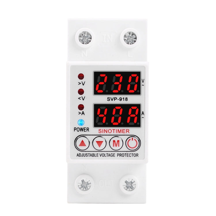 SINOTIMER SVP-918 Adjustable Self-resetting Intelligent Under-voltage Protector, Current:, 40A, 63A 40A
