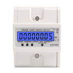 SINOTIMER Three-Phase Backlight Display Rail Type Electricity Meter 5-100A 400V, DDS024, DDS024T DDS024 DDS024 White Shell