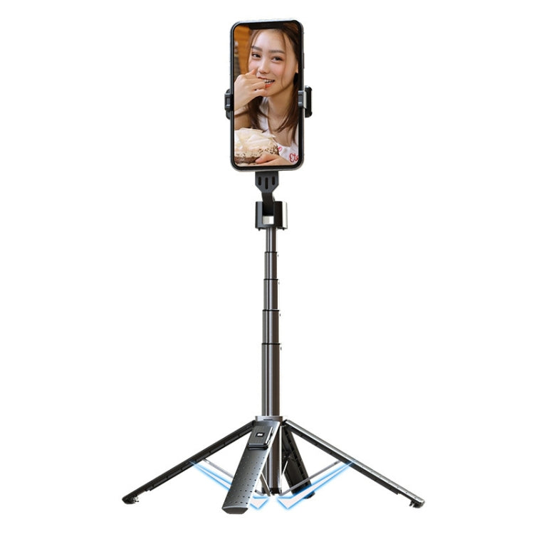 Mobile Phone Live Broadcast Bracket Bluetooth Telescopic Selfie Tripod, High:, 102CM (Aluminum Alloy), 104CM (Aluminum Alloy + Single Fill Light), 104CM (Aluminum Alloy + Dual Fill Lights), 100CM (Stainless Steel)                                       ... 102CM (Aluminum Alloy)