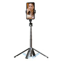 Mobile Phone Live Broadcast Bracket Bluetooth Telescopic Selfie Tripod, High:, 102CM (Aluminum Alloy), 104CM (Aluminum Alloy + Single Fill Light), 104CM (Aluminum Alloy + Dual Fill Lights), 100CM (Stainless Steel)                                       ... 102CM (Aluminum Alloy)