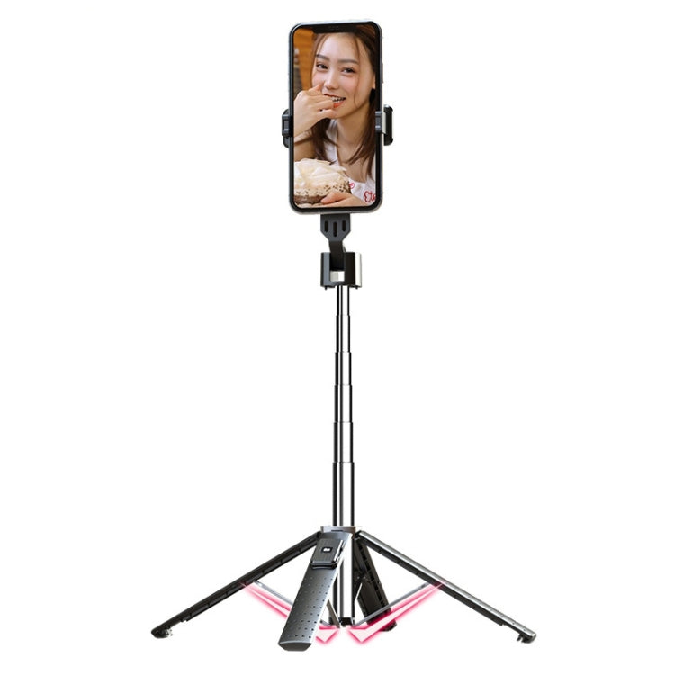 Mobile Phone Live Broadcast Bracket Bluetooth Telescopic Selfie Tripod, High:, 102CM (Aluminum Alloy), 104CM (Aluminum Alloy + Single Fill Light), 104CM (Aluminum Alloy + Dual Fill Lights), 100CM (Stainless Steel)                                       ... 100CM (Stainless Steel)