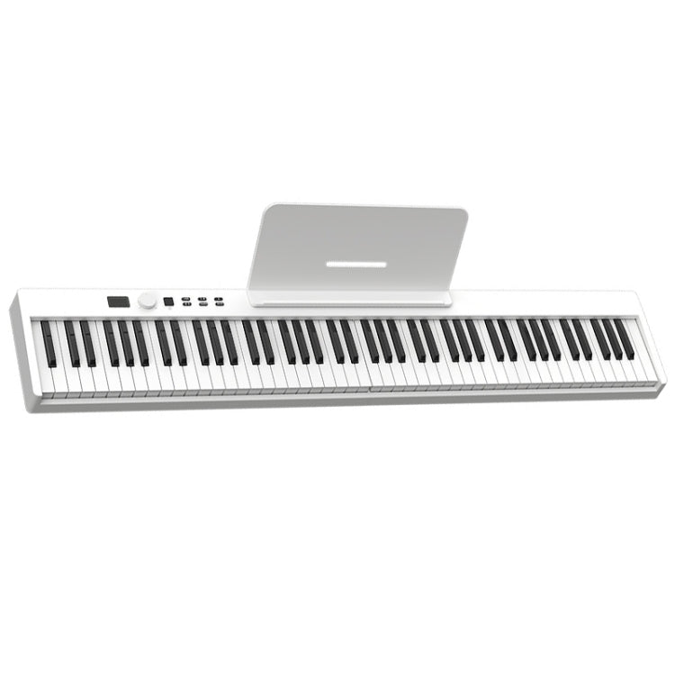 88-Key Portable Smart Folding Electric Piano, EU Plug PJ88C White