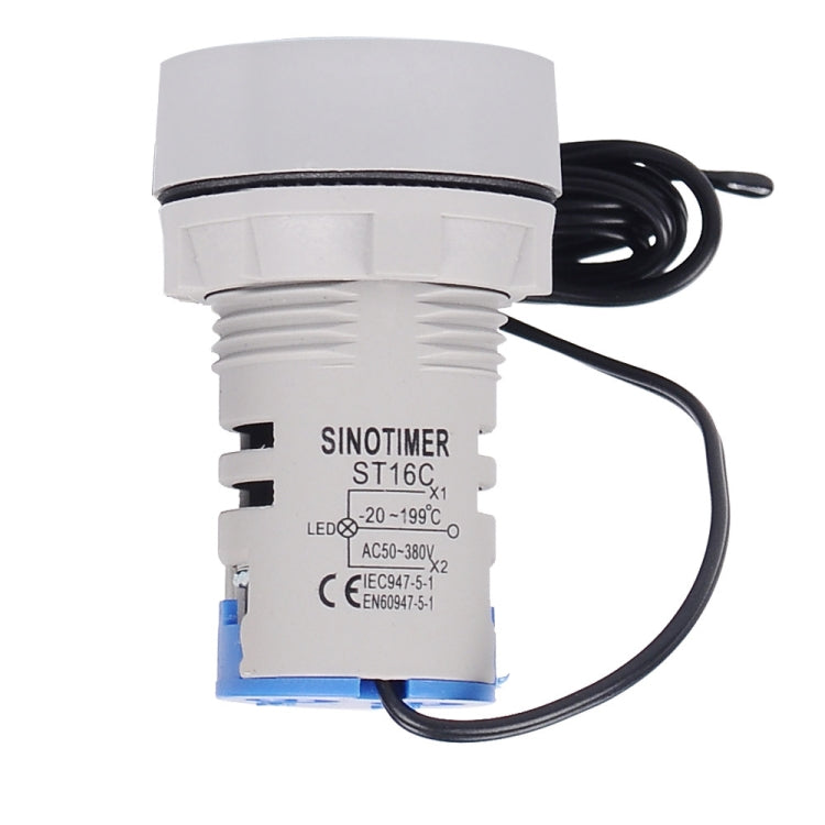 SINOTIMER -20-199 Degrees Celsius Small Temperature Display Indicator, ST16C-05 Yellow, ST16C-01 Red, ST16C-02 White, ST16C-03 Blue, ST16C-04 Green