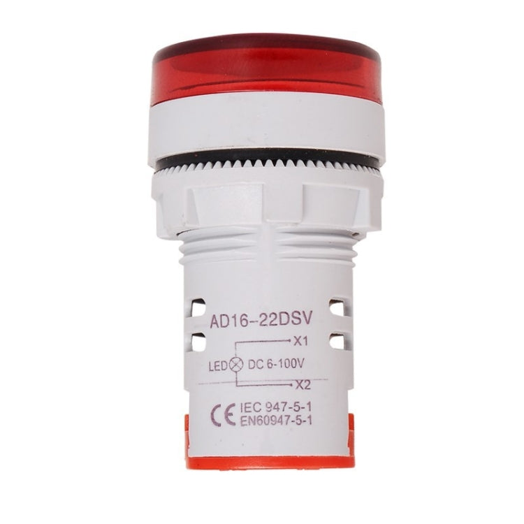 2 PCS DC Voltage Signal Indicator 22mm Round 6-100V Universal Voltmeter, 6-100V Yllow, 6-100V Red, 6-100V White, 6-100V Blue, 6-100V Green