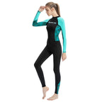 FINDSLINE Lycra Diving Cloth Female Thin Quick-Dry Waterproof Full Body Sunblock Wetsuit, XS, S, M, L, XL XS Black