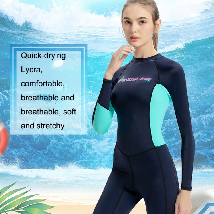 FINDSLINE Lycra Diving Cloth Female Thin Quick-Dry Waterproof Full Body Sunblock Wetsuit, XS, S, M, L, XL