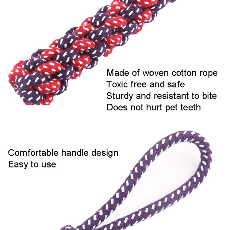 3 PCS Pet Hand-pulled Chewing Toy Dog Molar Cotton Rope, Color Random Delivery, 3 PCS Color Random Delivery – Durable Build, Easy to Use