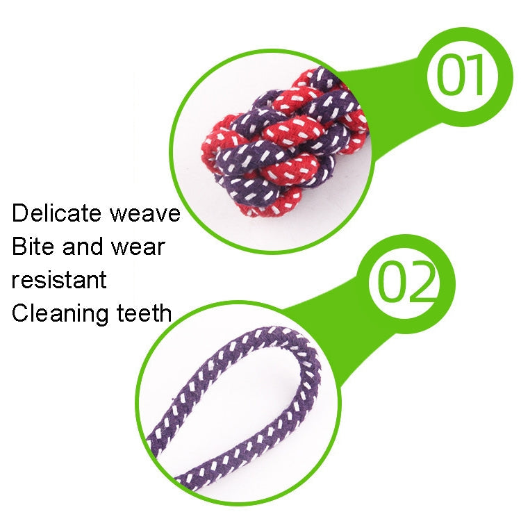 3 PCS Pet Hand-pulled Chewing Toy Dog Molar Cotton Rope, Color Random Delivery, 3 PCS Color Random Delivery – Durable Build, Easy to Use