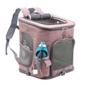 LDLC QS-002-L Foldable And Breathable Portable Pet Backpack, Light Gray, Light Pink, Denim Blue, Ginger Yellow Light Pink