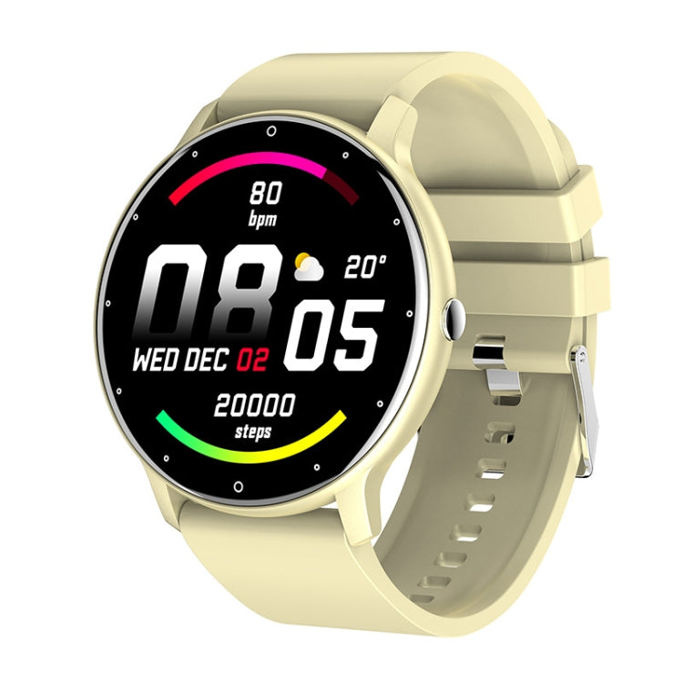 ZL02 Smart Watch – Heart Rate Monitoring, Silicone Silicone Band (Yellow) Yellow