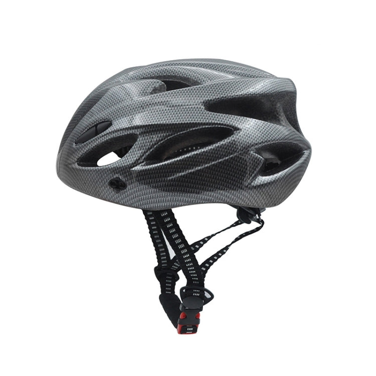Unisex Cycling Bike One-piece Helmet, Fiber Black Fiber Black Fiber Black
