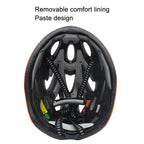 Unisex Cycling Bike One-piece Helmet, Fiber Black