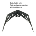 Unisex Cycling Bike One-piece Helmet, Fiber Black