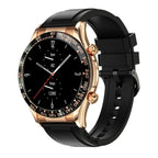 LOANIY E18 Pro Smart Bluetooth Calling Watch with NFC Function, Gold Silicone, Black Leather, Gold Leather, Black Silver Steel, Green Silver Steel Gold Silicone