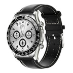 LOANIY E18 Pro Smart Bluetooth Calling Watch with NFC Function, Gold Silicone, Black Leather, Gold Leather, Black Silver Steel, Green Silver Steel