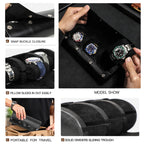 CONTACTS FAMILY Outdoor Convenient Leather Watch Storage Box, CF1135