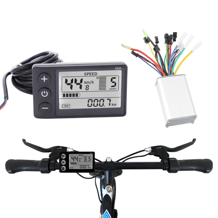 S866 A Type Electric Bicycle Universal Electric Bicycle Dashboard Set ,Specification:, A Type 24V /36V, A Type 36V / 48V A Type 24V 36V