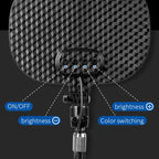 S20 LED Ring Live Fill Light Selfie Photography Full Screen Beauty Light, Style:, Single Light, Single Light + Stand