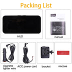 Car HUD Level Slope GPS Compass Altitude Display, M60