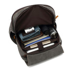 Business Large Capacity Canvas Backpack Outdoor Leisure Travel Computer Bag, Computer Bag – Wear-resistant, Leather