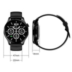 HD3 Smart Watch – 1.32" Screen, Heart Rate Monitoring, Leather
