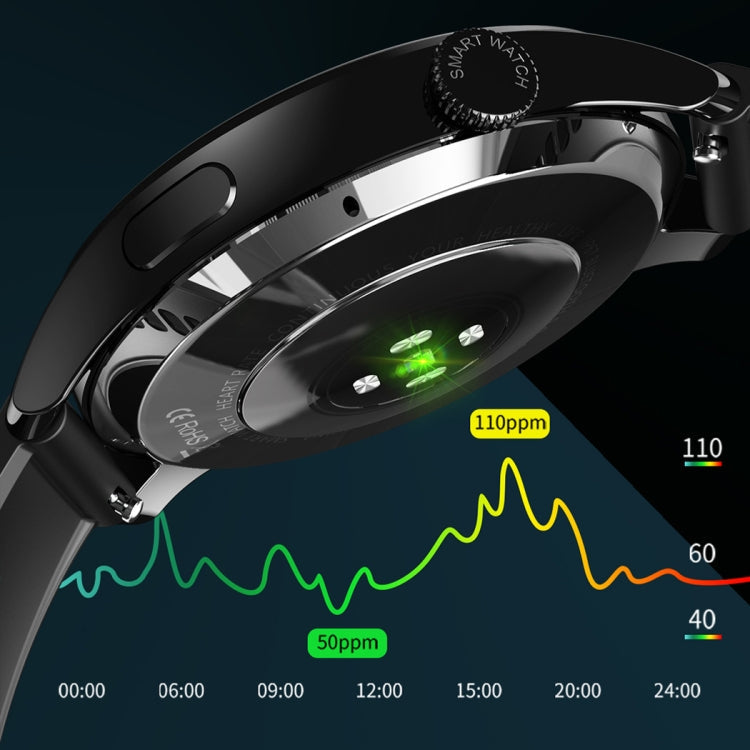 HD3 Smart Watch – 1.32" Screen, Heart Rate Monitoring, Leather