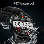 HD3 Smart Watch – 1.32" Screen, Heart Rate Monitoring, Leather