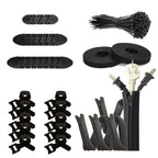 Desktop Data Cable Organizer Storage Winder Combination Set, 119 In 1, Zipper:126 In 1, Network Pipe:126 In 1 119 In 1