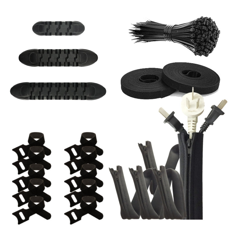 Desktop Data Cable Organizer Storage Winder Combination Set, 119 In 1, Zipper:126 In 1, Network Pipe:126 In 1 119 In 1