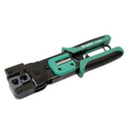 ProsKit Dual-purpose 6/8P Iron Handle Network Ratchet Crimping Plier, CP-376ER – Durable Build, Easy to Use