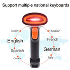 Kefar Supermarket Store Cashier Wired Red Light Scanner, 1D Barcode, QR CodeWireless