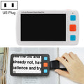 5.0 inch Portable HD Electronic Vision Aid Low Vision Magnifying Glass Reader, US Plug, US Plug White, US Plug Black US Plug White White