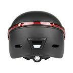 Cycling Helmet Ultralight Bicycle Helmet with Warning Light Remote Control, Cycling Helmet (Black), Cycling Helmet (White)